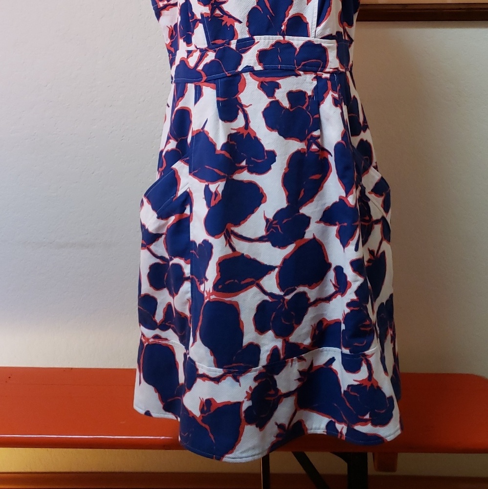 Land's End Navy and White Dress - Picture 3 of 8